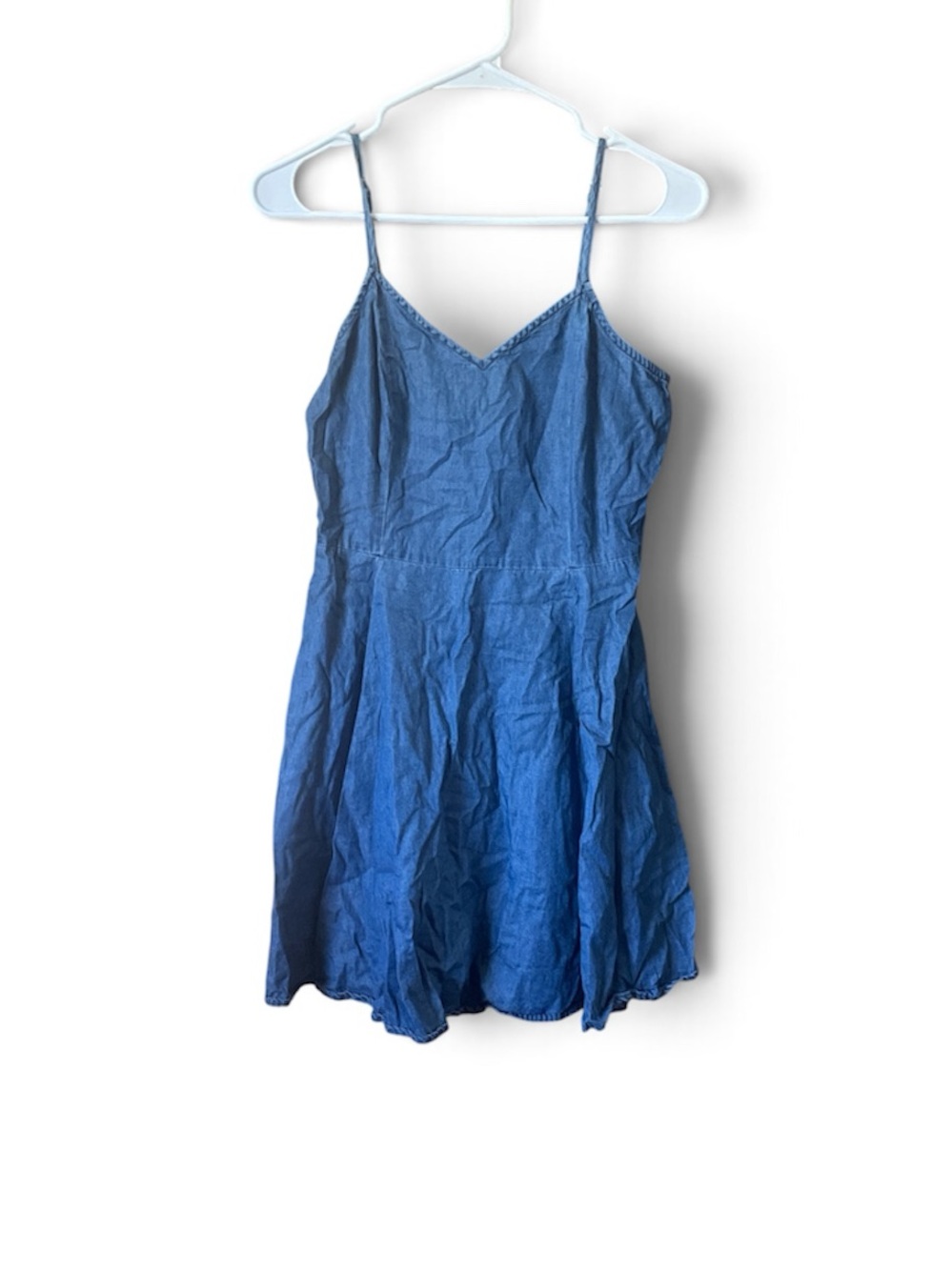 Red Camel chambray mini dress